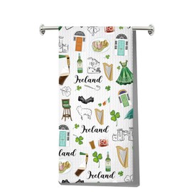 JNIAP Irish Kitchen Towel Irish Kitchen Decor Ireland Themed Gifts Irish Blessing Dish Towel Ireland Kitchen Towel (Ireland kt)