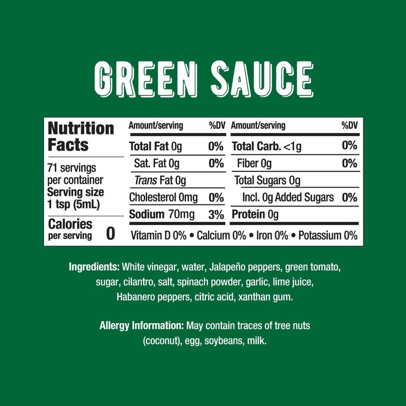 Melinda's Green Sauce, 355 milliliters