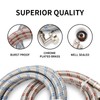 Roastove 4 feet Premium Stainless Steel Washing Machine Hoses with