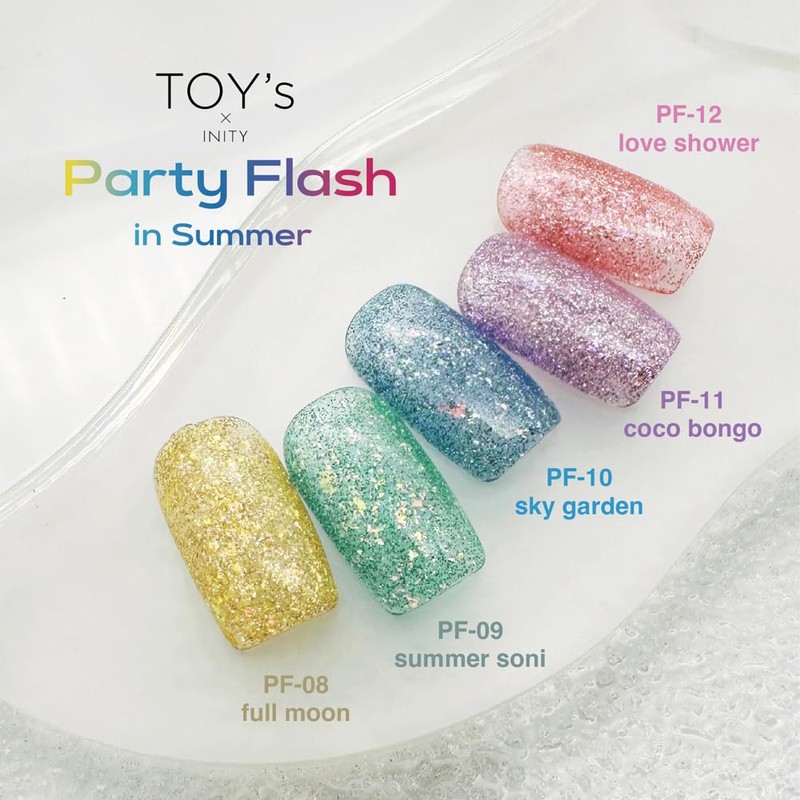 TOY's x INITY Party Flash In Summer 5 Colors Set