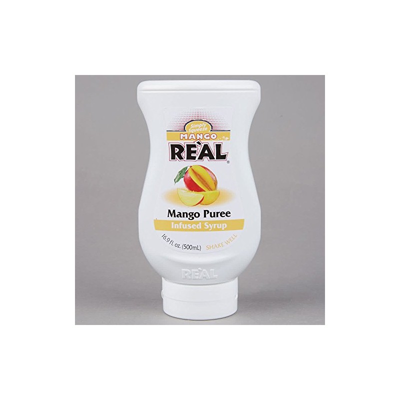 Simply Squeeze-Mango Real-Puree Infused Syrup 16.9 Oz.