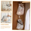 CIYODO Mesh Hanging Bag Storage Clip PP White