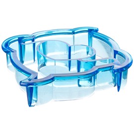 Evriholder Flipper Bytes Kids Lunch Sandwich Slicer, 4-1/4" x 4-1/4", Blue