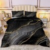 Black and Gold Marble Comforter Set Queen Black Comforter Abstract Marble Texture Design Boho Hippie Bedding Decor Gold Marble Comforter Set 1 Duvet Cover 2 Pillowcases (Queen, Black)