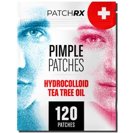 Pimple Patches for Face (120 Pack), Hydrocolloid Patch with Tea Tree Oil - Pimple Patch Zit Patch and Pimple Stickers - Hydrocolloid Acne Patches for Face - Zit Patches -Blemish Patches