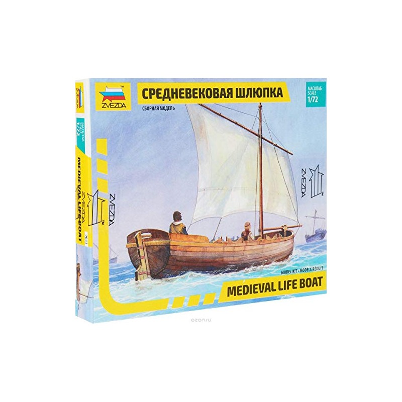 Zvezda 500789033 - 1:72 Medieval Life Boat
