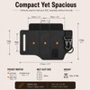 Zhula Leather Knife Sheath for Fixed Blade Knives - Vertical