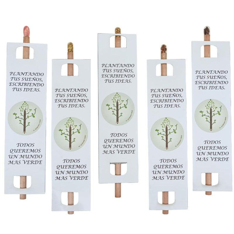 Lápiz con semilla ecológico 50 piezas