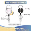YCDKK ID Badge Holder with Lanyard and Retractable Badge Reel
