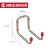 Gedotec Wall Mount Galvanised Steel | Duo | Pack of