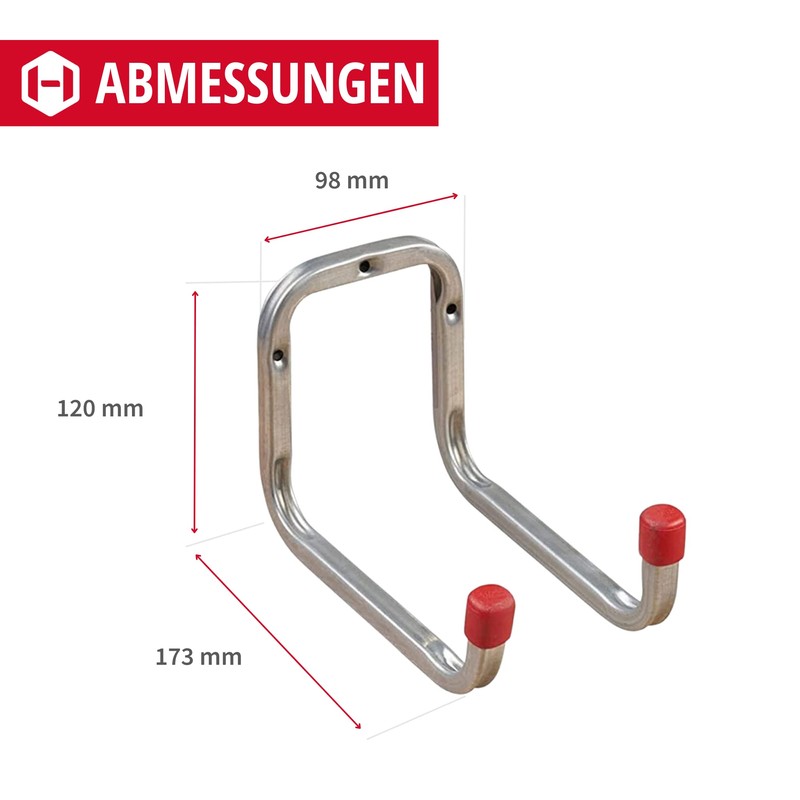 Gedotec Wall Mount Galvanised Steel | Duo | Pack of