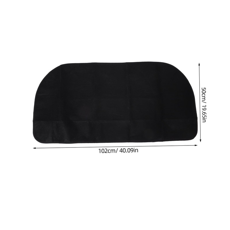 Kisangel Fireproof Half Fireplace Mat Durable Flame Retardant Rug for