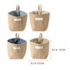 Parliky 4pcs Over The Door Storage Organizer Wall Hanging Pocket