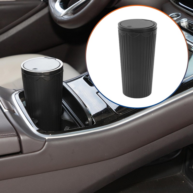 ACROPIX Car Trash Can Trash Bin Portable 3.5" Width 6.3"