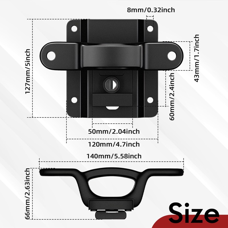 4 Pack Heavy Duty Bed Tie Down Anchors Compatible with