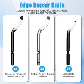 13pcs Deburring Tool with 10 High Speed Steel Blades, Deburring Tool 3D Printing with Micro Cutter Tweezers Deburrin Tool Set for Resin Plastic Metal