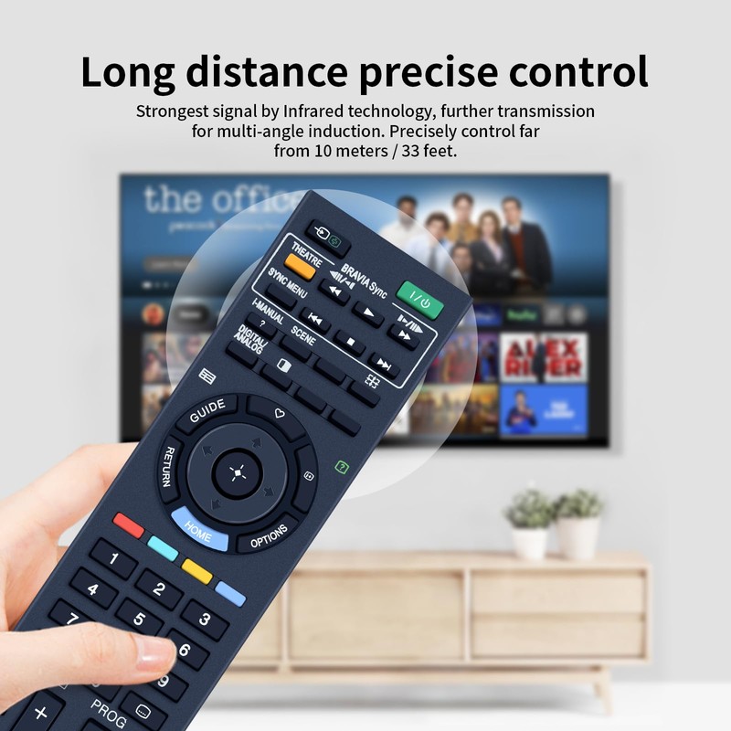 PZL RM-GD015 Replacement Remote Control for Sony TV KDL-32EX400 KDL-40EX400