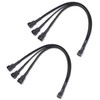 Cable Matters 2 Pack 3 Prong 4 Pin PC Case