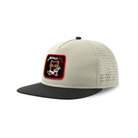 Forge Bros Metalicat Streetwear Hat with Flat Visor Embroidered Patch Light Grey
