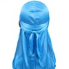 Men Silk Durag Long Straps Bandanas for Men Headwear Waves