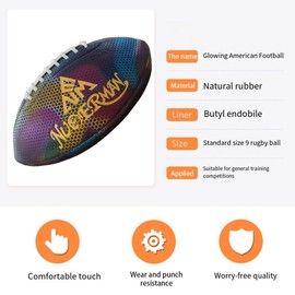 AIXXCUVQ Special Rugby for Youth and Adult Waterproof for All-Weather Play Wide Application Rubber Special Rugby for Youth Adult