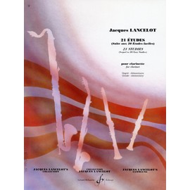 ランスロ: クラリネットのための21の練習曲 (20のやさしい練習曲に基づく組曲)/ビヨドウ社