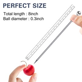 SOGEWO 8" Stainless Steel Cocktail Picks, Bloody Mary Skewers (8inch, Set of 15 )