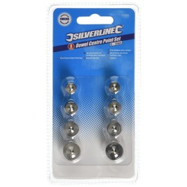 Silverline 733252 Dowel Centre Point, 6-12 mm - Set of 8