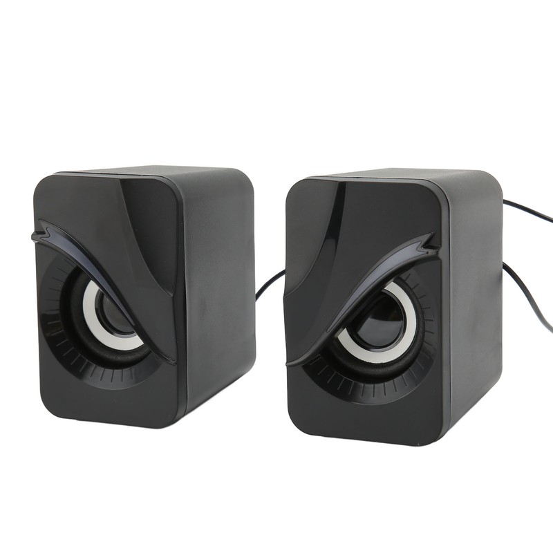 Computer Speaker USB Powered Wired Volume Control Mini Desktop Speaker