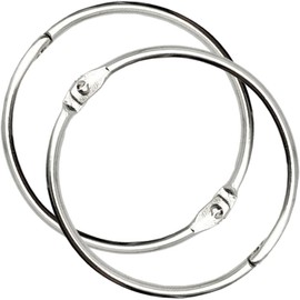 30PCS Key Rings Loose Leaf Binder Rings 2inch Book Binder Silver Rings Home Office Book Rings for Scrapbook Notebook (SILVER-30PCS-2INCH)