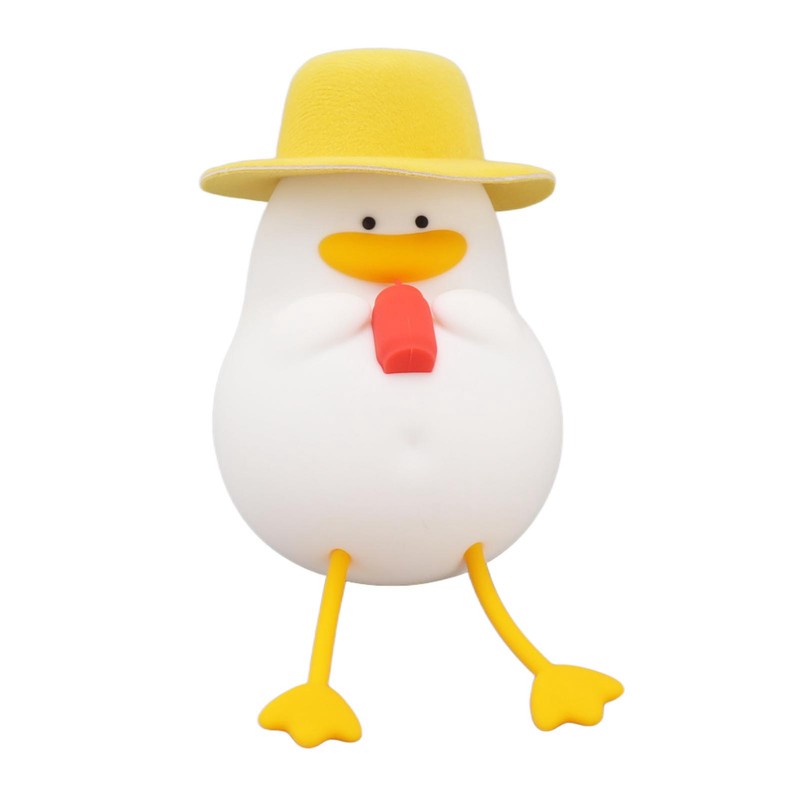 Cute Duck Night Light Warm Light RGB USB Charging Silicone