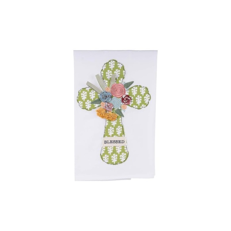 Glory Haus Cross Easter Towels - Flower Blessed Cross Eastern