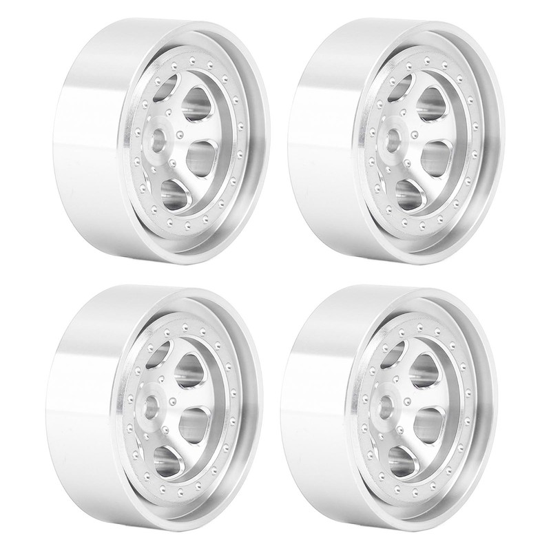 4pcs 1.3 Inches Wheels Rim Aluminum Alloy 6 Holes Wheel