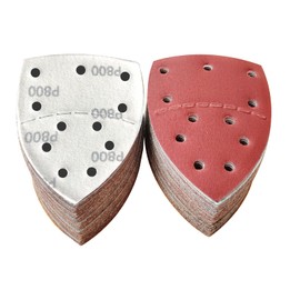 Wanmutrun Mouse Detail Sander Sandpaper Hook&Loop 100pcs 11Holes Grits800 for Mouse Sanding Sheets