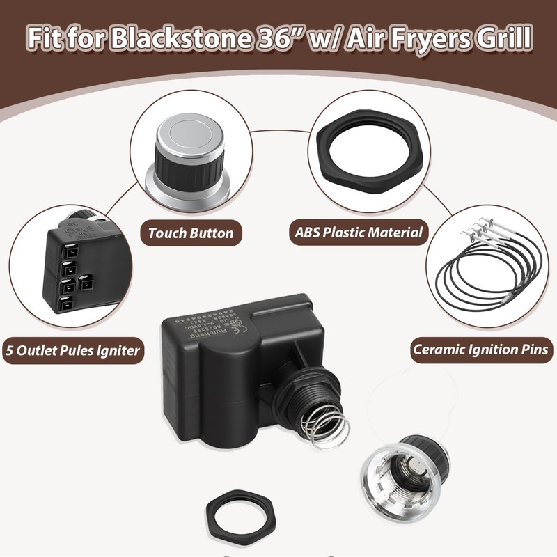 BMMXBI 5 Outlet Electronic Grill Igniter for Blackstone 36 inch