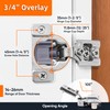 DecoBasics Kitchen Cabinet Hinges - 3/4 Inch (Pack of 10)