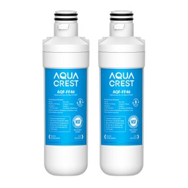 AQUA CREST LT1000PC ADQ747935 MDJ64844601 NSF Certified Refrigerator Water Filter, Replacement for LG® LT1000P®, LT1000PCS, ADQ74793501, ADQ74793502, Kenmore 469980, 9980, Pack of 2