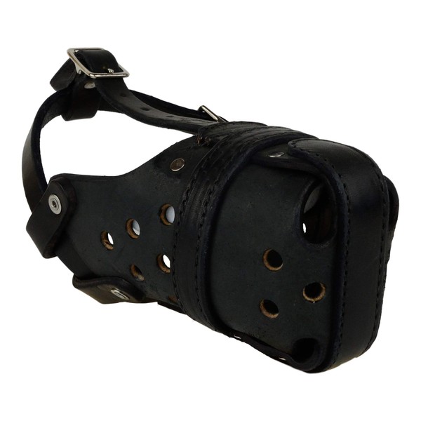 Large Leather Agitation/Police Dog Muzzle for Large Malinois or Shepherd