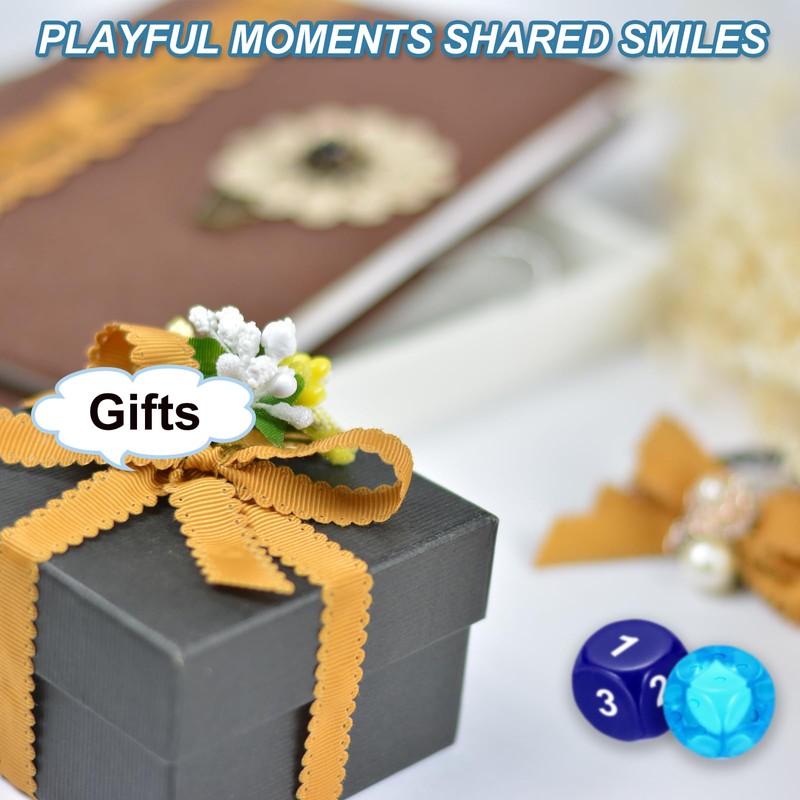 PATIKIL 12mm Acrylic Dice Blank, 20 Pcs Standard Game Dice