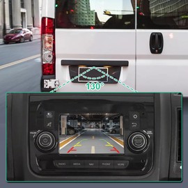 6MJ97ZZZAA OE Backup Camera Replacement for Dodge Ram ProMaster Cargo Van 1500 2500 3500 2014-2020, GreenYi Rear View Reverse Rear Park Assist Camera Replaces NO. 68288201AA, 6MJ97TZZAA