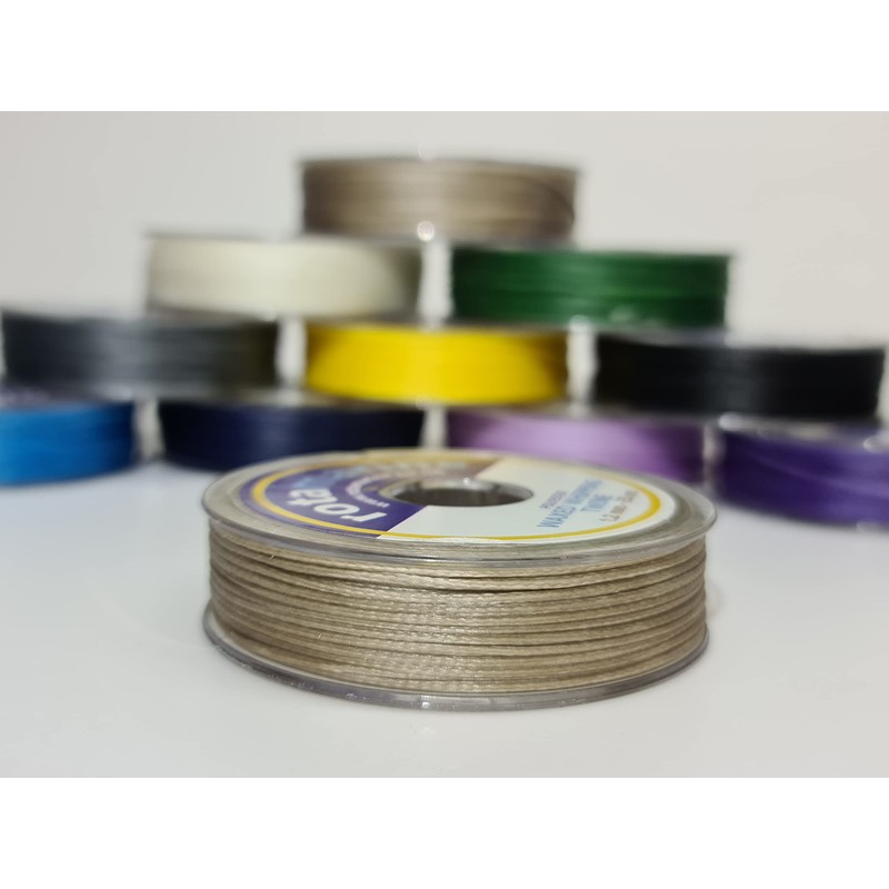 Whipping Twine 1mm 25mt Polyester Waxed Thread Spool (Grey)