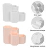 TaimeiMao Plastic Pencil Box, Hexagonal Pen Holder White, Stationery Pen
