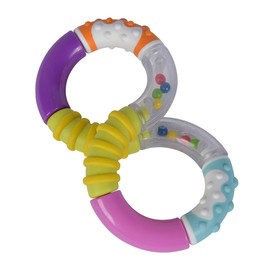 Simba 104010177 ABC Motorik Eight Rattle for Rattling, Gripping and Twisting, 16 cm