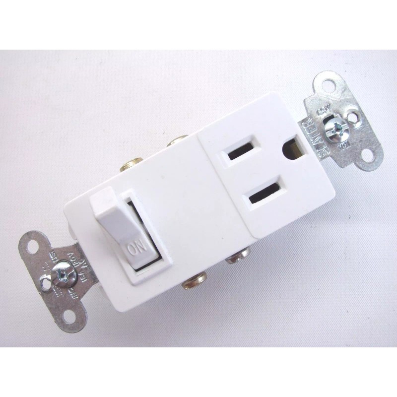 Pass & Seymour 681-W Combination Decorator Switch & Receptacle 15A