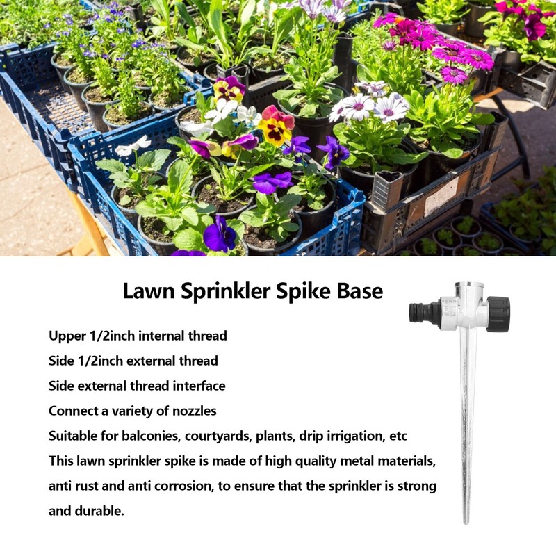 Lawn Sprinkler Spike 5PCS 1/2inch Female Thread Side External Thread