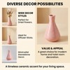 4 Inch Pink Small Ceramic Bud Vase with Narrow Mouth