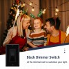 GREENCYCLE 2Pack Black Decora Rocker, 600W CFL/3-150W LED, 3-Way Dimming