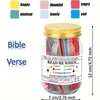 Bi/ble Verses in A Jar,Portable Bi/ble Verses Prayer Cards Mini