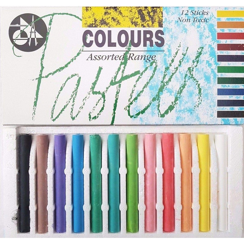 Home Supplies Direct 5 Pack Assorted Pastel & Charcoal Sticks