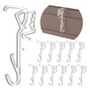 Valance Clips, 12Pcs 2.5 Inch Clear Horizontal Wood Blind Hidden